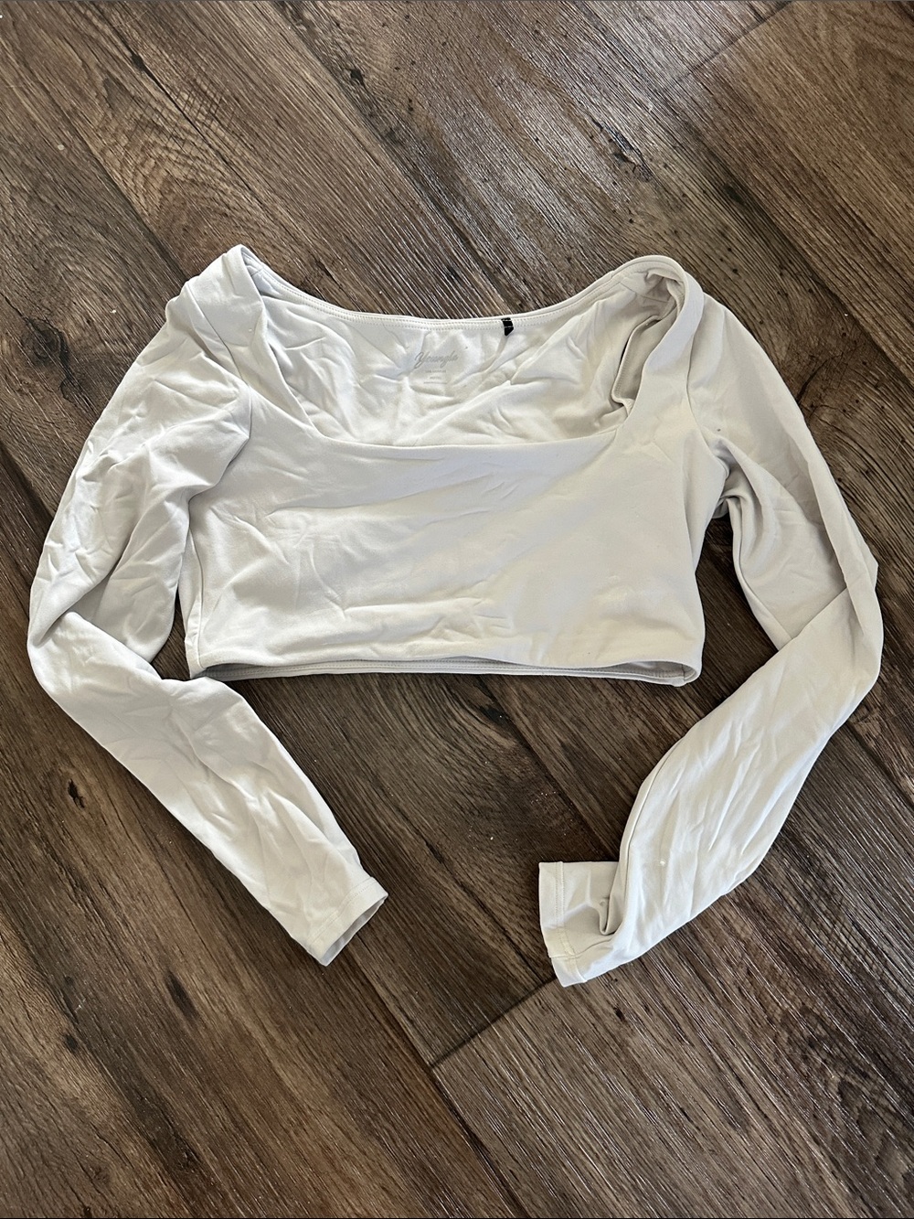 YoungLA Crop Long Sleeve - White